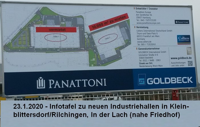 23.1.2020 -neue Fabrikhallen in Rilchingen, In der Lach