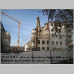 Abriss Behindertenheim St. Josef in Rilchingen, 30.11.2011