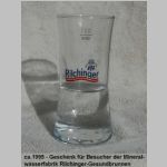 Rilchinger-Trinkglas, Besuchergerschenk, ca. 1995