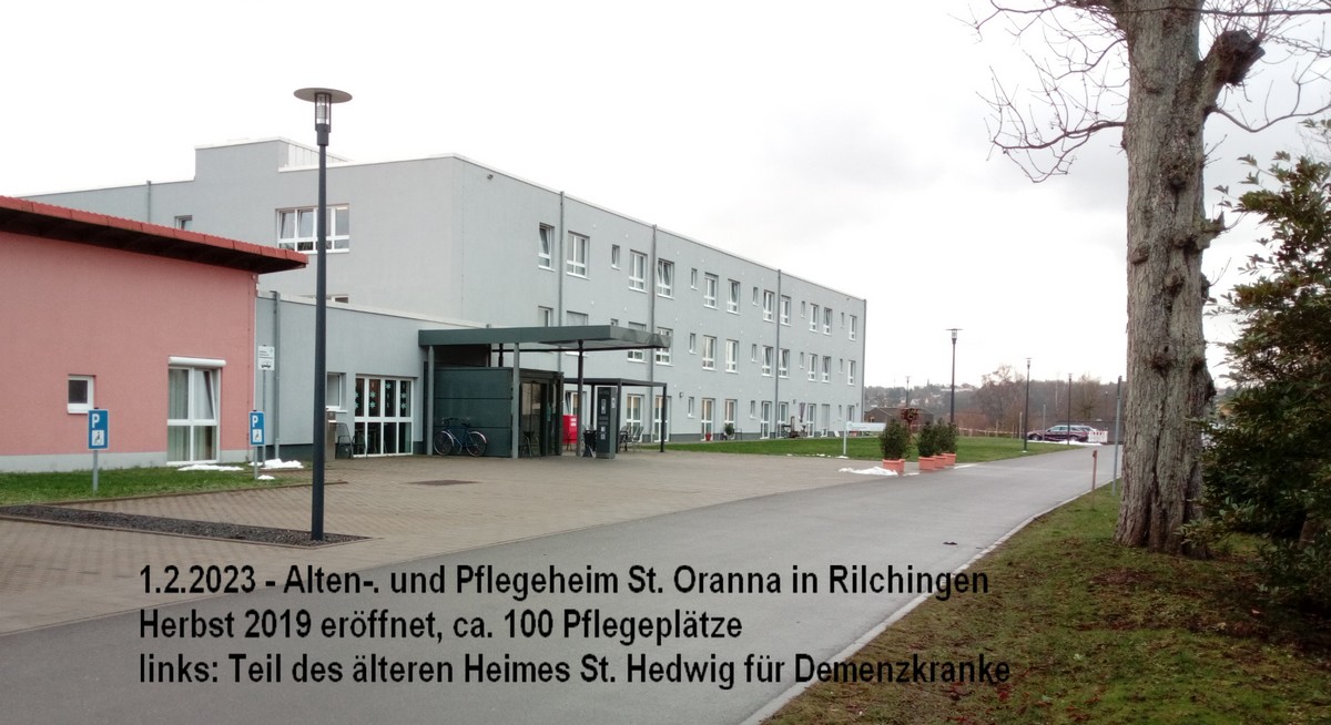 Haus St. Oranna, Altenheim in Rilchingen, Herbst 2019 fertig, Ersatzbau fuer Heim St. Vinzenz, gegenueber
