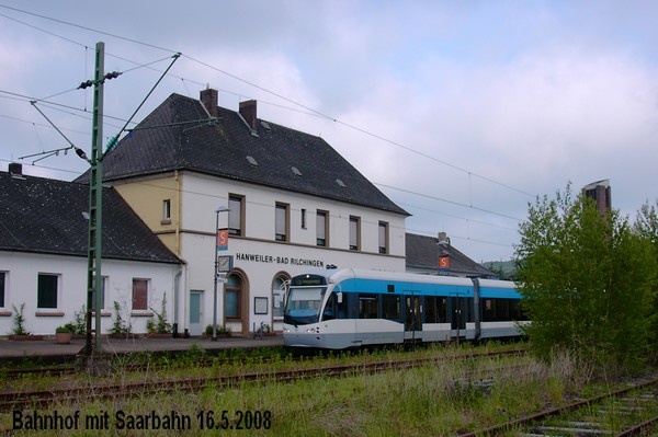 Haltestelle Saarbahn, Hanweiler, aufgen.5/2008
