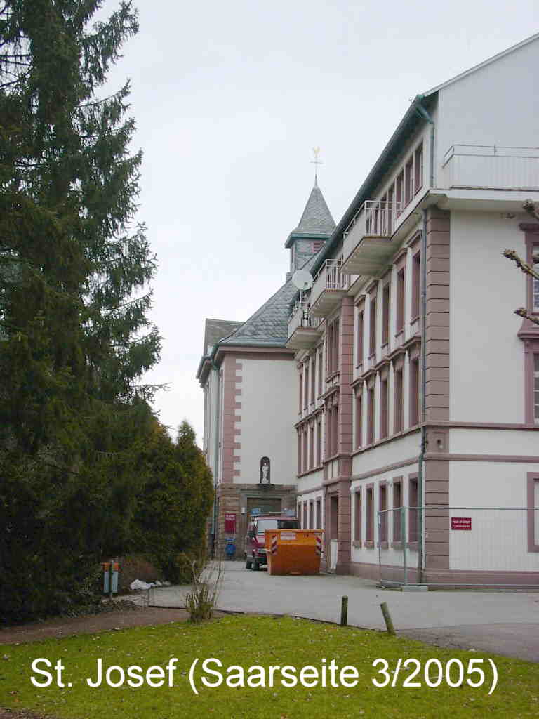 Behindertenheim St. Josef, Seite zur Saar (Rckseite), aufgen.2005