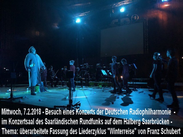Szene aus Konzert - Liederzyklus, Winterreise von F. Schubert, 7.2.2018