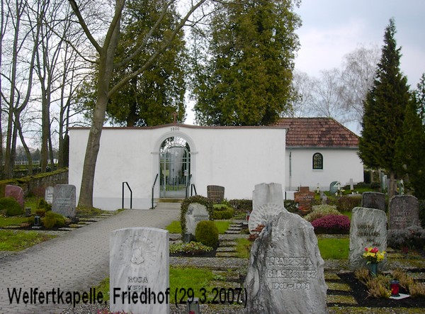 St.Welfert-Kapelle, Friedhof Rilchingen-Hanweiler, 2007